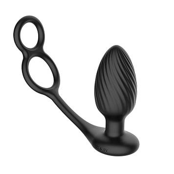 Анальна вібропробка Nexus Tornado Cock and Ball Ring Bomba💣