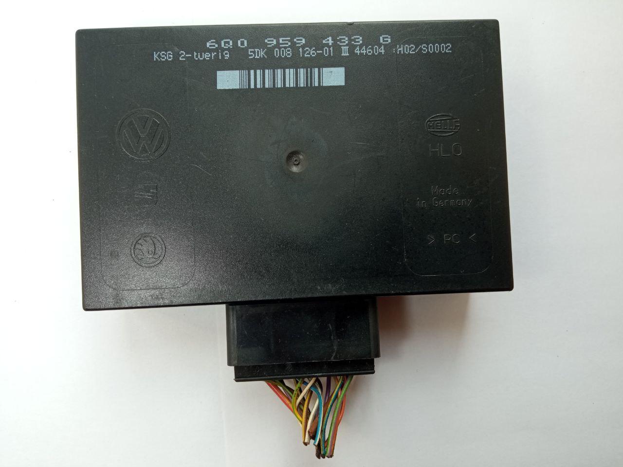 Електронний блок керування Seat / Skoda / Volkswagen Polo 9N Hella 6Q0 959 433 G / 6Q0959433G