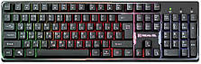 Клавіатура мультимедійна Real-EL Comfort 7011 Backlit Black (EL123100043) з підсвіткою, фото 3