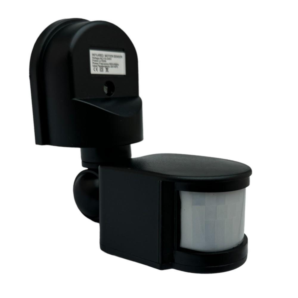 ІНФРАКРАСНИЙ ДАТЧИК РУХУ VENOM MS-B-01 ЧОРНИЙ IP 44 150 W, фото 1