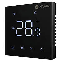 Терморегулятор для теплої підлоги WT410 B-16A з Wi-Fi, чорний з зовнішнім датчиком температури