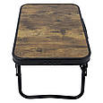 Стіл Bo-Camp Woodbine Compact 56x34 cm Black/Wood look (1404190), фото 2