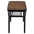 Стіл Bo-Camp Woodbine 56x34 cm Black/Wood look (1404191), фото 3
