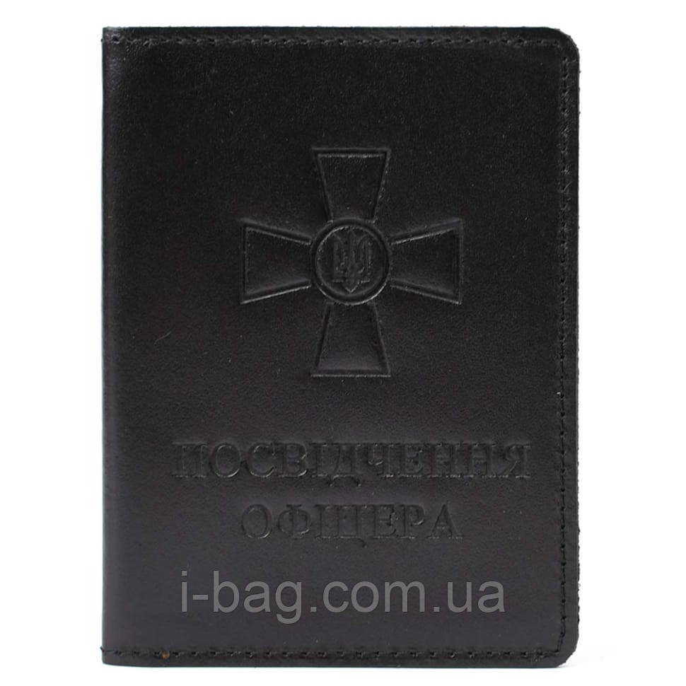 Шкіряна обкладинка для удостілля офіцера Limary Lim-3992GA чорна