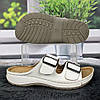 Шльопанці жіночі Rima&Joudi білі екошкіра з пряжками 4889, фото 6