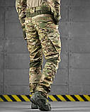 Польовийні штани TAYFUN мультикам літні з манжетами та посиленими зонами ДЛ6492 ТМ, фото 5