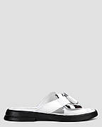 Шльопанці жіночі білі натуральна шкіра Україна ALROMARO — розмір 36 (23,3 см) (модель: ALR2047-206KWhite)