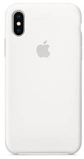 Чохол для iPhone X / XS — Силіконовий із мікрофіброю, White (9)