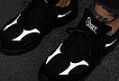 Чорно-білі чоловічі кросівки Staff all black reflective, фото 4