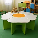 🌼 Дитячий стіл «Ромашка» DS-210 (комплект 6 елементів), фото 2
