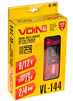 Популярний! Зарядне устр. VOIN VL-144 6&12V/0.8-4.0A/3-120AHR/LCD/імпульсне - Краща якість тільки на Nukleon.com.ua