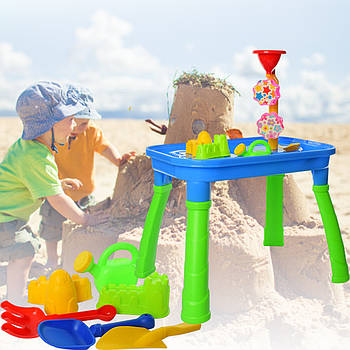 Дитячий ігровий набір для пісочниці M 1313 U/R Ігровий столик для гри з піском та водою