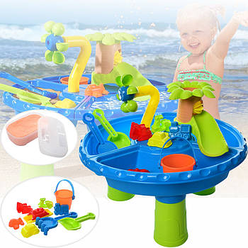 Дитячий ігровий набір для пісочниці 103 Ігровий столик для гри з піском та водою
