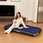 Велюровий одномісний надувний матрац 191х99х25 см для відпочинку та сну Intex 64757, фото 4