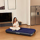 Велюровий одномісний надувний матрац 191х99х25 см для відпочинку та сну Intex 64757, фото 8