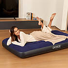 Велюровий одномісний надувний матрац 191х99х25 см для відпочинку та сну Intex 64757, фото 9