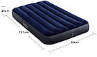 Велюровий одномісний надувний матрац 191х99х25 см для відпочинку та сну Intex 64757, фото 10