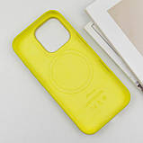 Чохол Silicone case (AAA) with Magsafe and Animation (button) для Apple iPhone 16 Pro Max (6.9") Star Fruit, фото 6