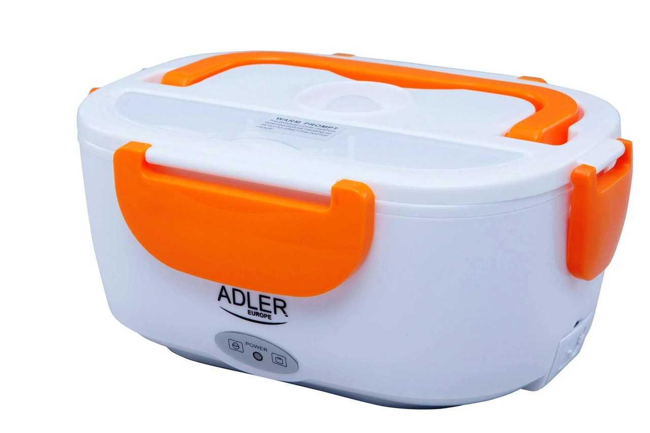 Новий якісний контейнер для їжі (ланчбокс) з підігрівом Adler AD 4474 Orange з Європи з гарантією