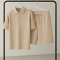 Футболка и шорты в рубчик мужские на лето Турция