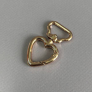 Карабін для сумки 20 мм, золото - 4,5 см