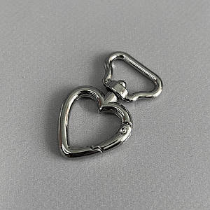 Карабін для сумки 20 мм, нікель - 4,5 см