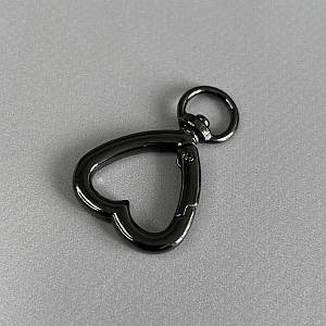 Карабін для сумки 20 мм, темний нікель - 4,5 см