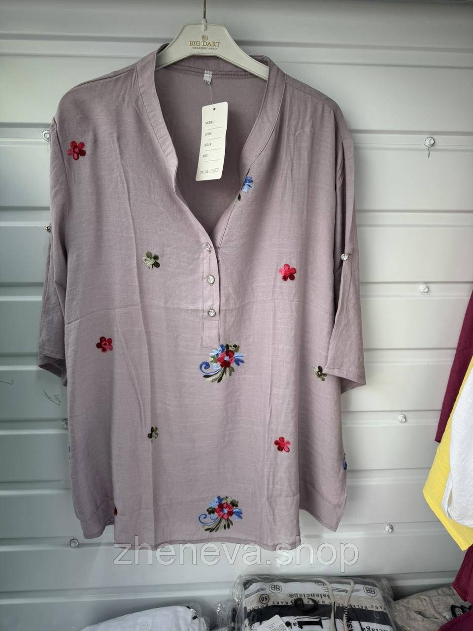 Сорочка жіноча однотонна, фото 1