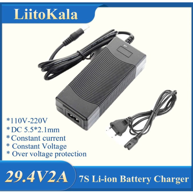 Зарядний пристрій для LiitoKala 29.4V2A+EU Лучшая цена