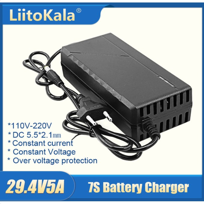 Зарядний пристрій для LiitoKala 29.4V5A+EU Лучшая цена
