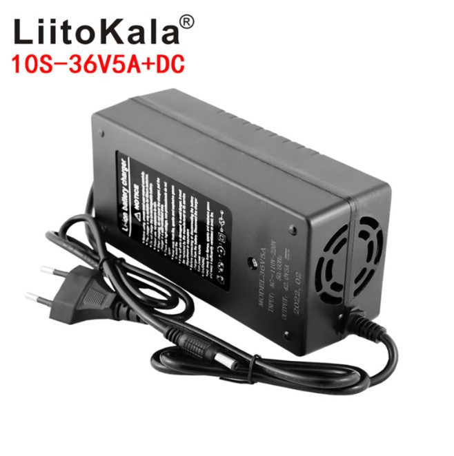 Зарядний пристрій для LiitoKala 42V5A+EU+DC Лучшая цена