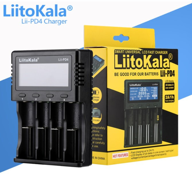 Зарядний пристрій для LiitoKala Lii-PD4+EU battery charger Лучшая цена