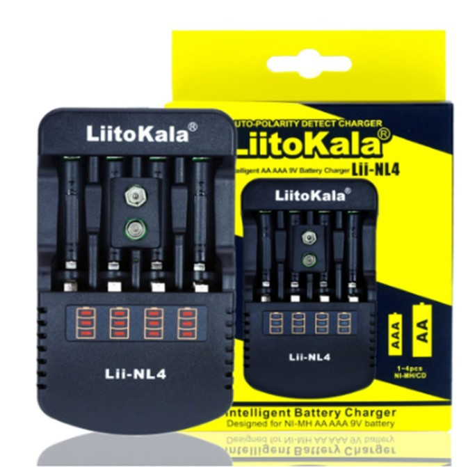 Зарядний пристрій для LiitoKala Lii-NL4+EU battery charger Лучшая цена