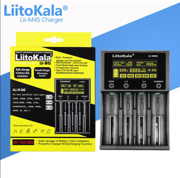 Зарядний пристрій для LiitoKala Lii-M4S battery charger Лучшая цена