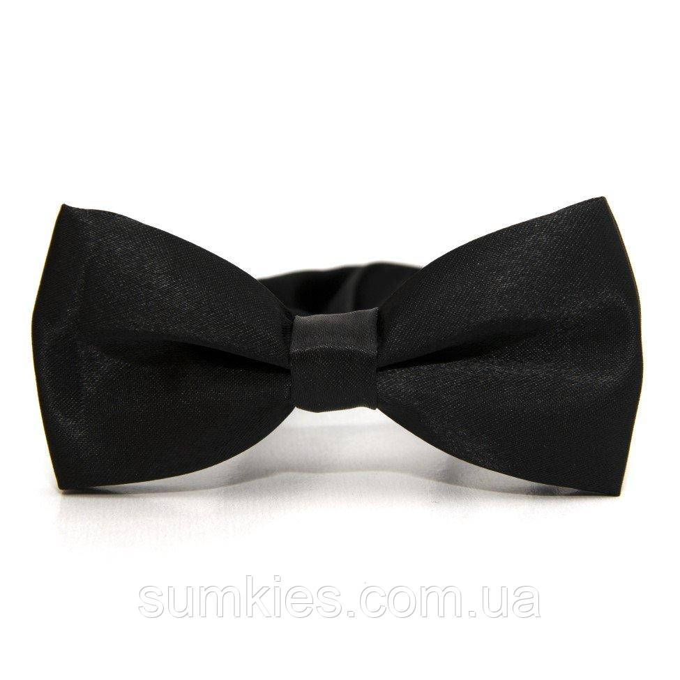 Дитячий чорний краватка метелик Gofin глянцевий DDB-29028, фото 1