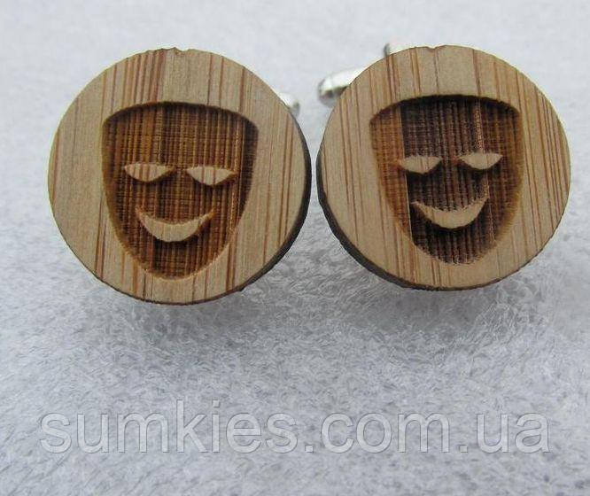 Дерев'яні запонки маскае DZP-0675, фото 1