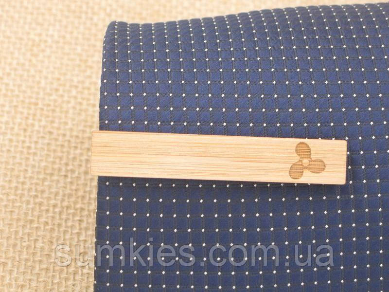 Дерев’яний затискач для краватки з лопатю ZAG-9046, фото 1