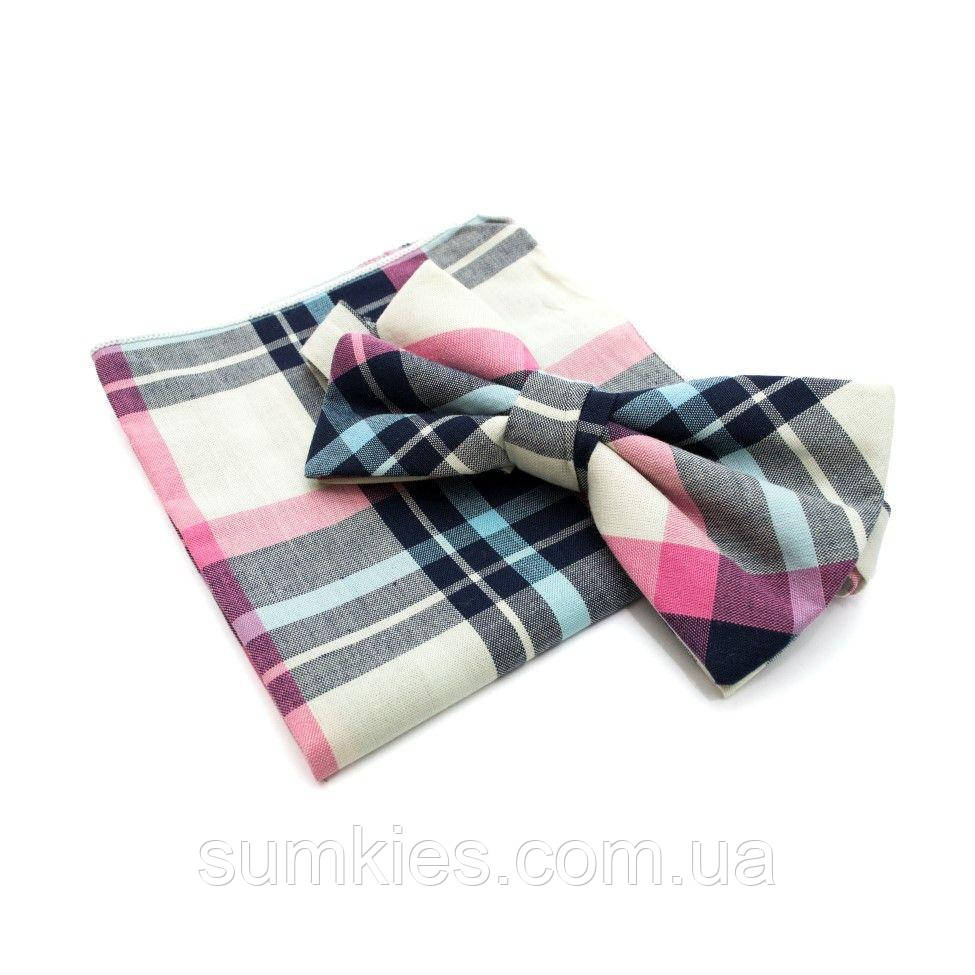 Набір в клітку хустинка і метелик BPL-0855, фото 1