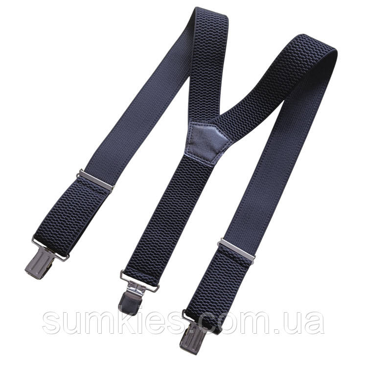 Широкі підтяжки Gofin чорні 5 см Y подібні PBP-4680, фото 1