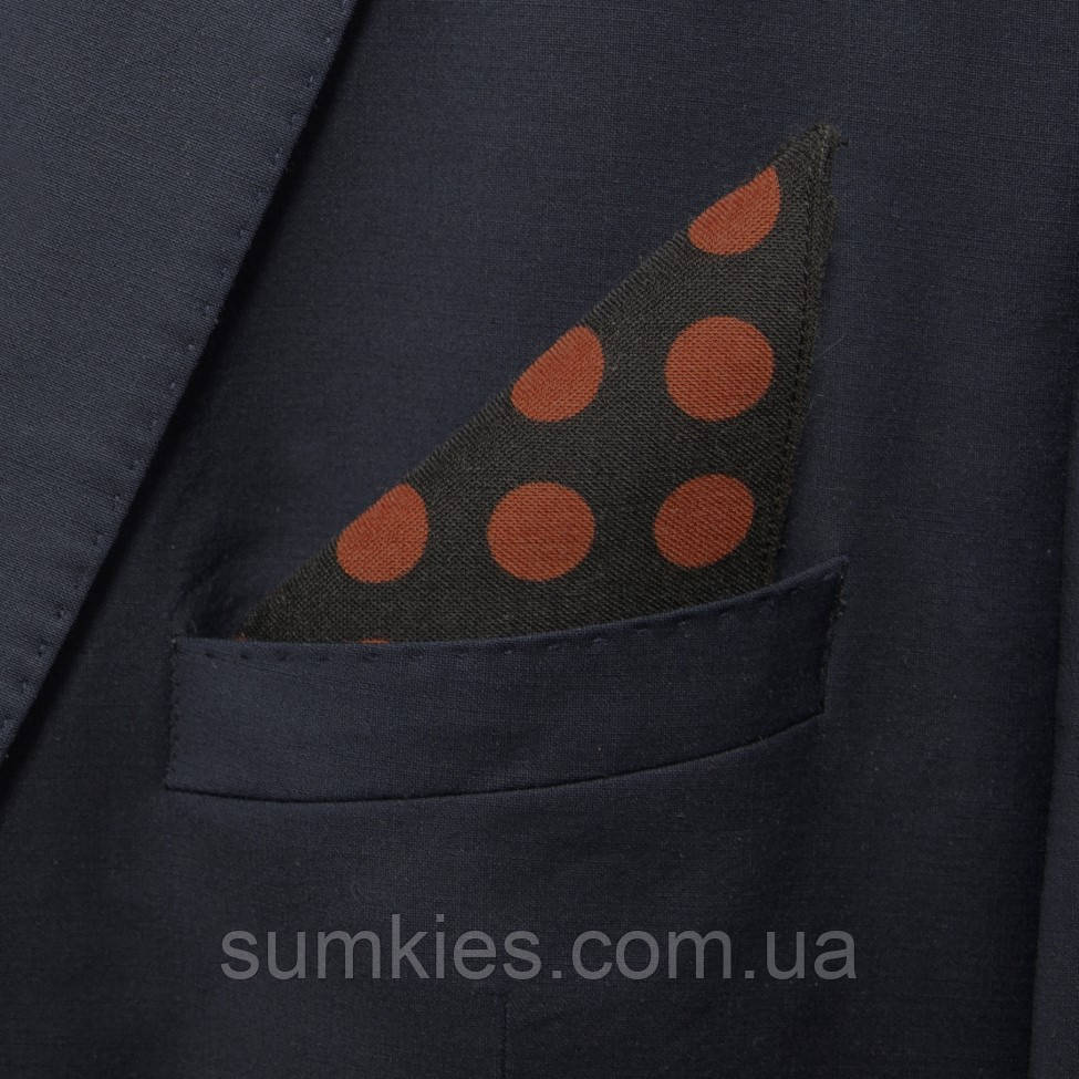 Чорна хустинка Zara в горох PL-171, фото 1