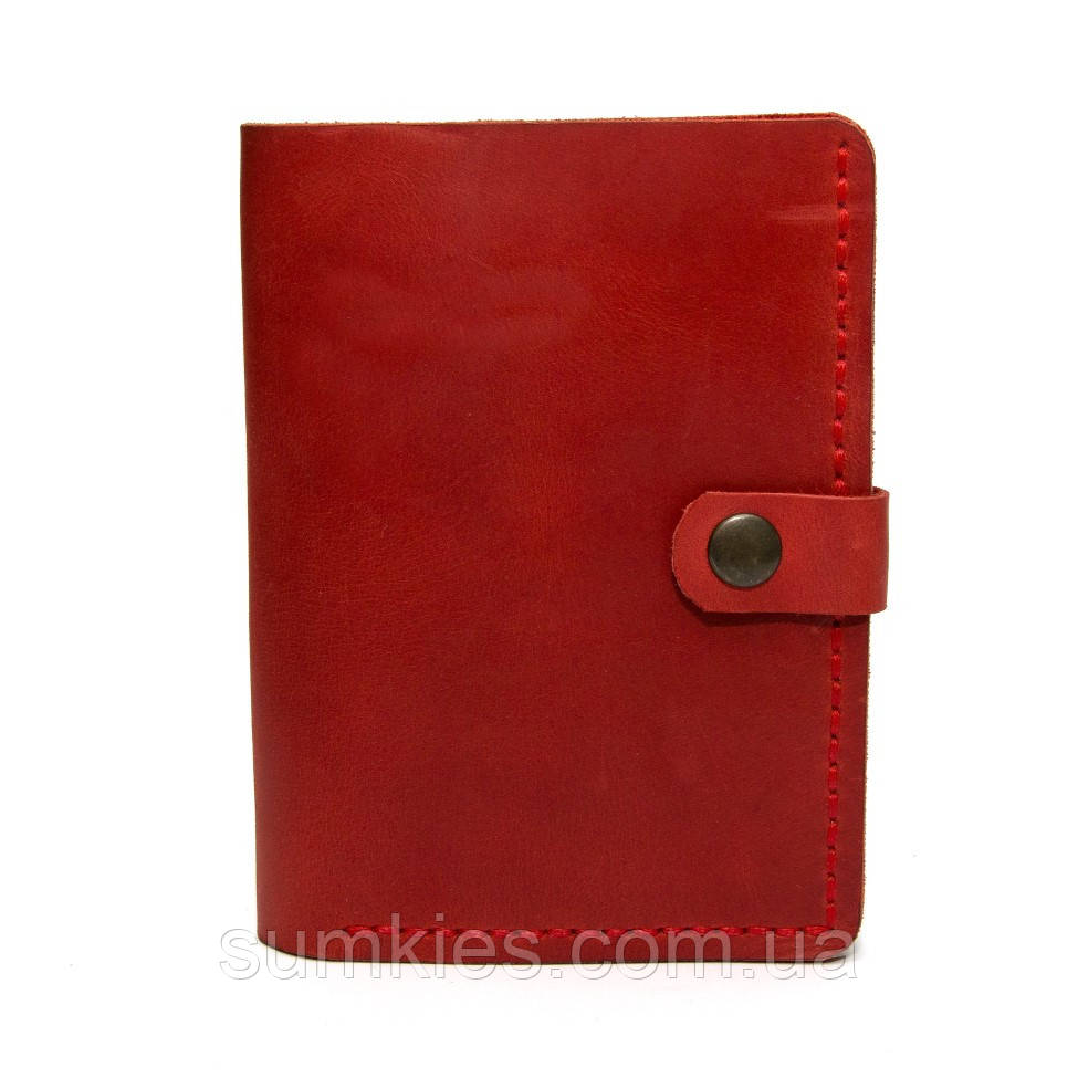 Шкіряне чоловіче портмоне Gofin червоне SKG-10010, фото 1