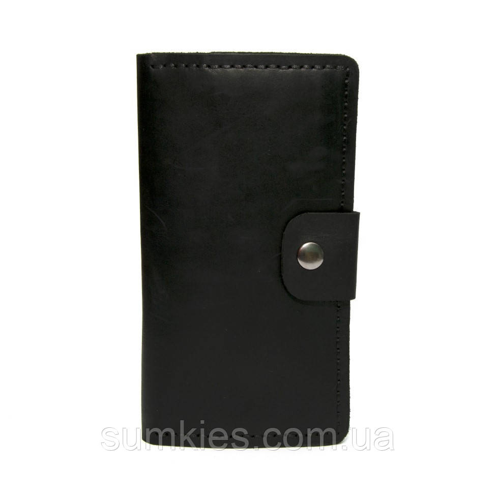 Чоловіче шкіряне чорне портмоне Gofin SKG-10024, фото 1