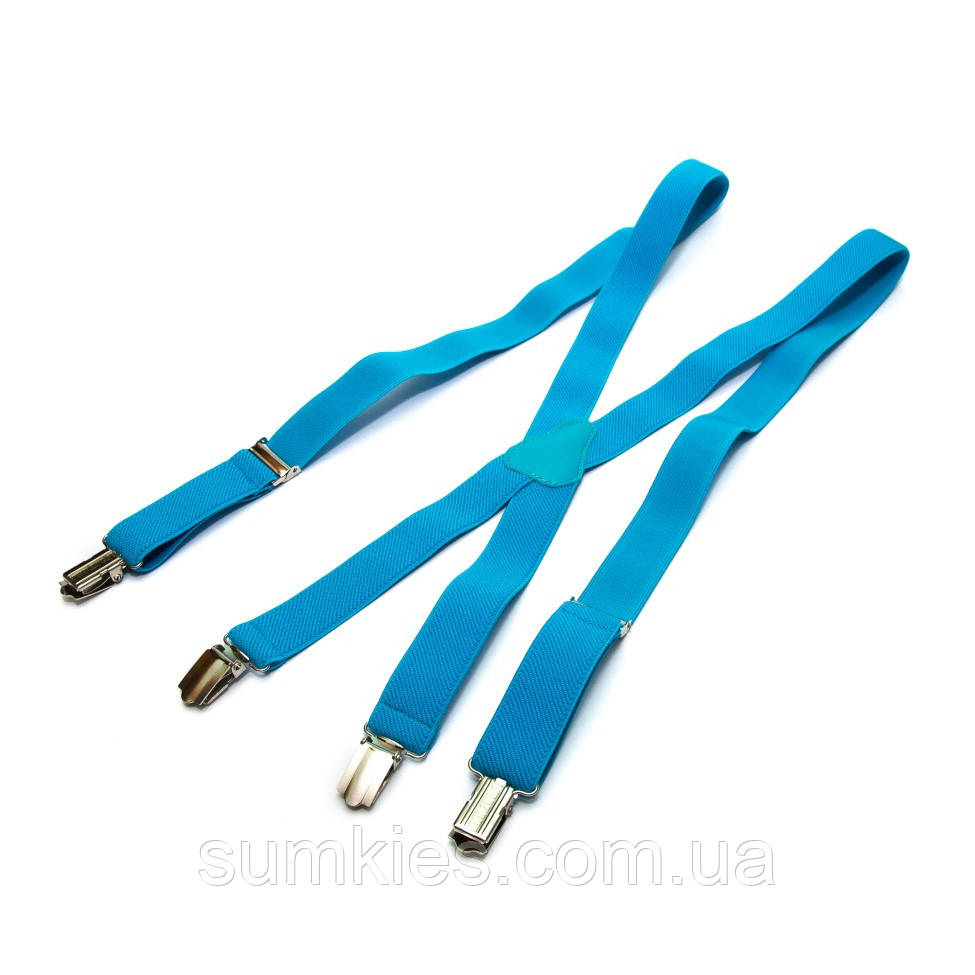 Блакитні підтяжки Gofin Х подібні PBXX-5928, фото 1
