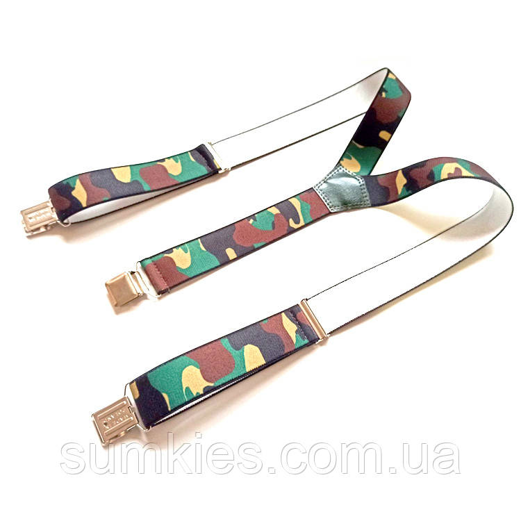 Підтяжки Gofin лісовий камуфляж Y образні 4 см PBM-19045, фото 1