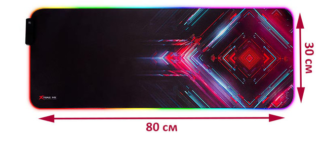Игровая поверхность XTRIKE ME MP-606 с подсветкой RGB 800x300x4 мм Игровая поверхность XTRIKE ME MP-606 с подсветкой RGB 800x300x4 мм