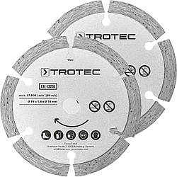 Диск відрізний алмазний Trotec 2 Diamond 89х10х1,8 (2 шт) (6215001302)