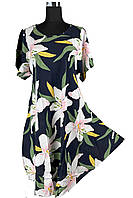 Платье штапель средней длины универсальный размер (C6036)