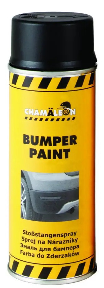 Фарба для пластику Chamaleon чорна в аерозолі Bumper Paint, 400 мл