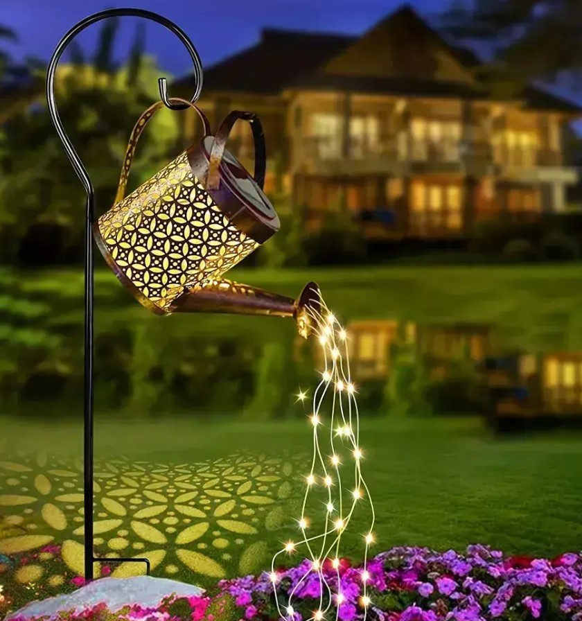 Садовий світильник на сонячній батареї "Лейка" 80 см, Fairy lamp / Декоративний LED ліхтар для саду iC227