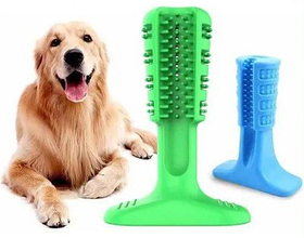 Жувальна іграшка для собак PET TOOTHBRUSH Dog Chew Brush (L) Зелена Гума SV227